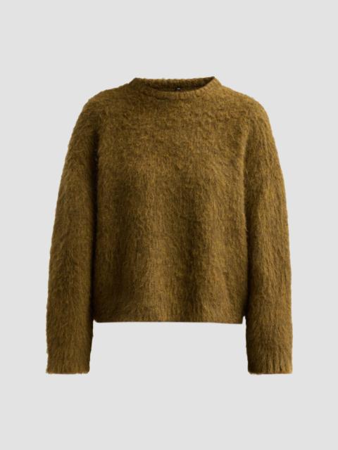 R13 Women's Oversized Grunge Sweater - Heather Olive Green