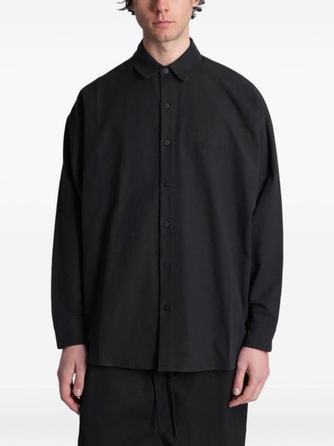 ESSENTIALS logo-embroidered long-sleeve shirt