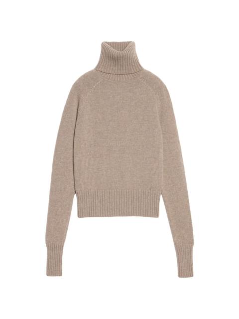 roll-neck virgin-wool jumper