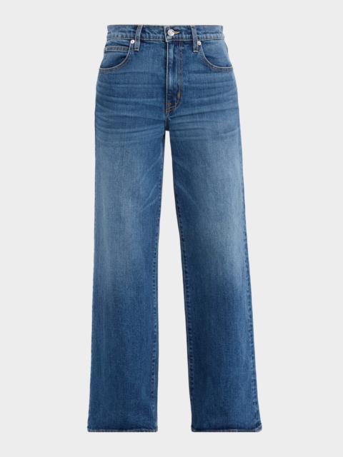 SLVRLAKE Selena Mid-Rise Wide-Leg Jeans