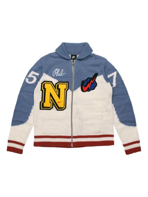 Nike 남자 나이키 지퍼 니트 블루 화이트 BV4616-110
