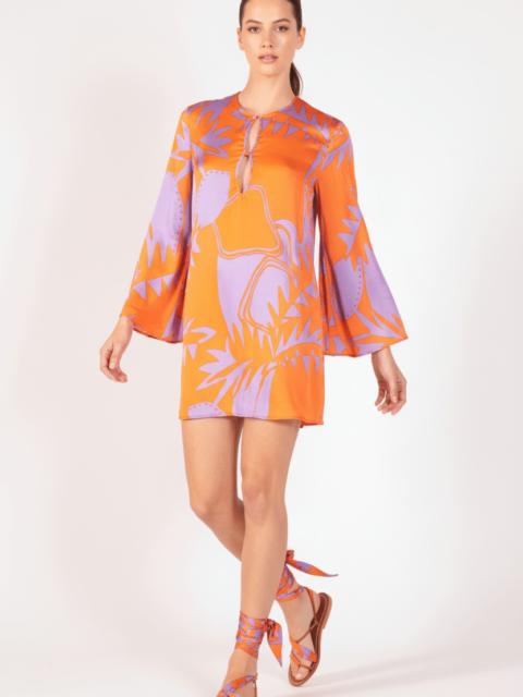 Poupette St Barth Mini Dress Gia - Orange Oasis