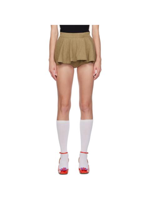 pushBUTTON SSENSE Exclusive Beige Skort