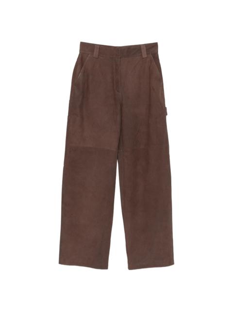 IRO Iro Leather Panelled Trousers