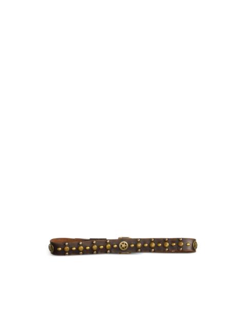 RRL by Ralph Lauren star-detail studded leather belt