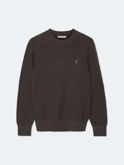 ALLSAINTS ASPEN WAFFLE-KNIT WOOL-BLEND SWEATER