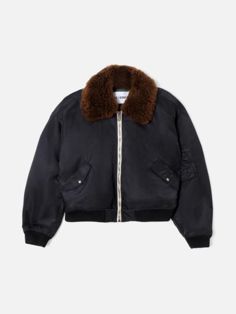 RE/DONE Shrunken Bomber - Black