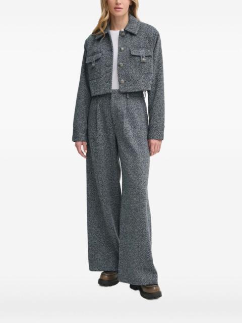 GESTUZ cropped pocket-detail top