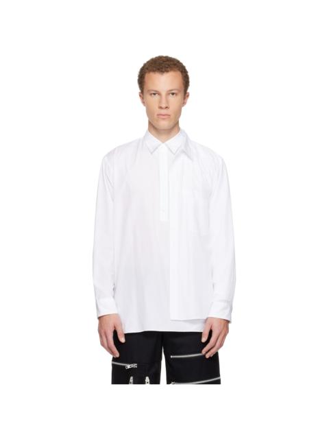Comme des Garçons Homme Plus White Cotton Broad Shirt