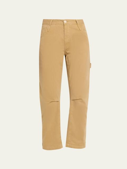 JAMIE HALLER The Hammer Loop Barrel-Leg Crop Carpenter Pants