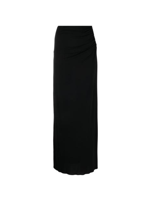 MAGDA BUTRYM plunge-detail gathered maxi skirt