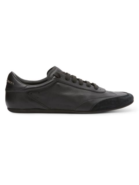 Dolce & Gabbana Men's Lipari Leather Low-Top Sneakers - Nero