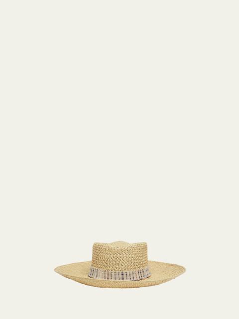 Loro Piana Hanae Straw Large-Brim Hat