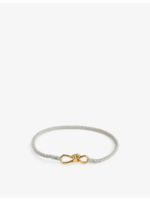 Bottega Veneta Knot logo-engraved leather belt