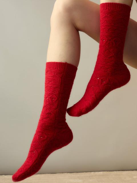 CYNTHIA ROWLEY Crochet Wool Socks