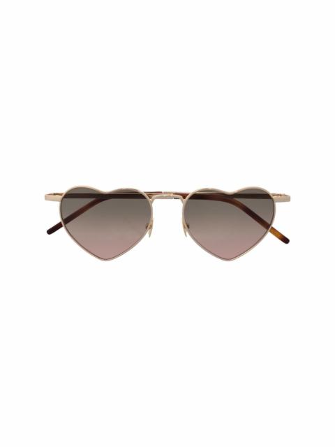 heart-frame sunglasses