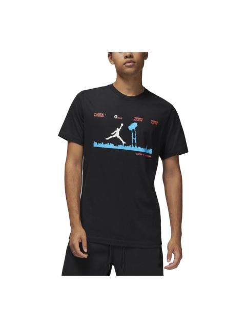 Jordan 공기 요르단 상표 Jumpman 화소 T-Shirt 'Black' DZ4018-010