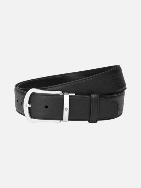 Montblanc Black 40 mm leather belt