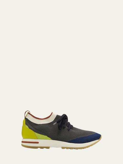 Loro Piana Men's Flexy Walk Knit Trainer Sneakers