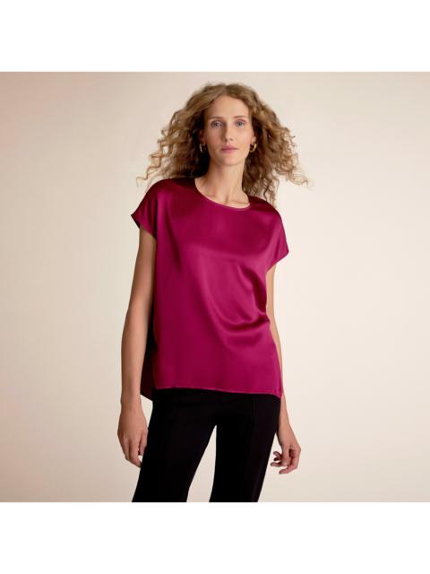 M.M.LaFleur Didion Drape Top - Washable Silk Charmeuse