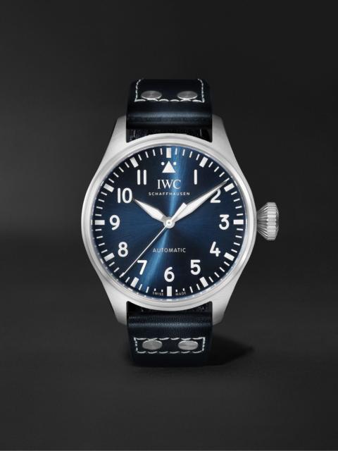 IWC Schaffhausen Big Pilot's Automatic 43mm Stainless Steel and Leather Watch, Ref. No. IW329303 Blue