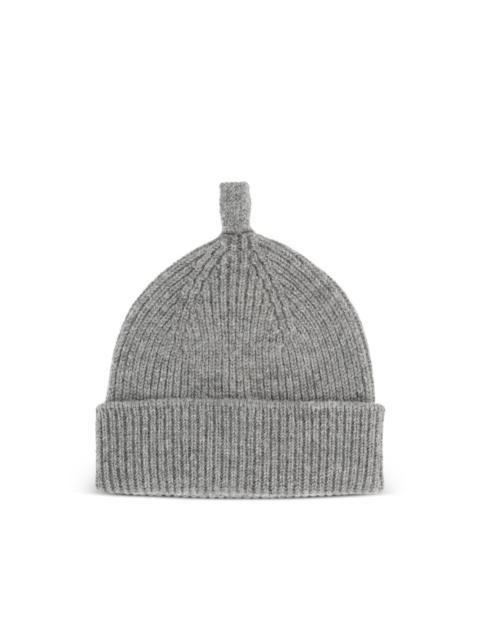 MARGARET HOWELL ribbed top-tab beanie hat