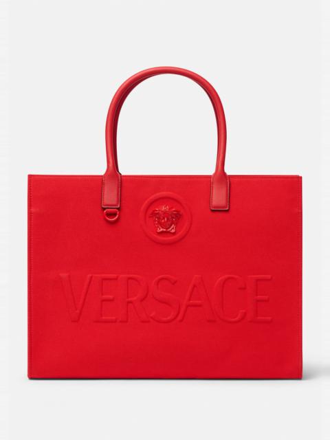 VERSACE La Medusa Canvas Tote Bag