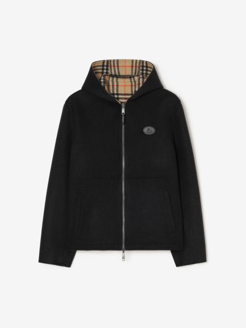 Burberry Reversible Wool Newport Hooded Jacket