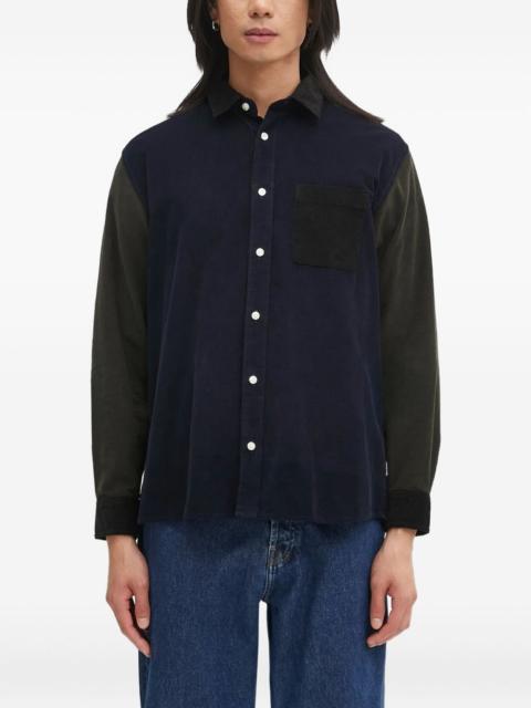 Barbour colourblock chest-pocket shirt