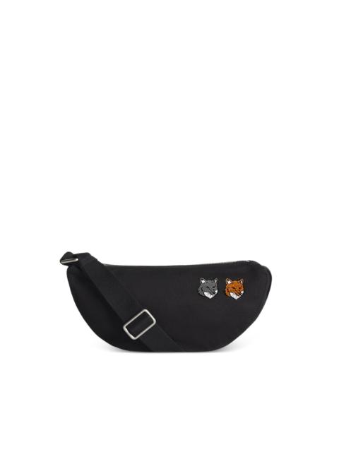 Maison Kitsuné Fox-head embroidered shoulder bag