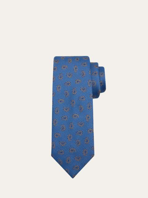 Brioni Men's Silk Paisley Jacquard Tie