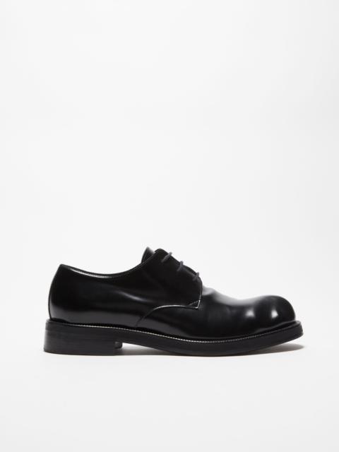 Acne Studios Leather derby shoes - Black/black