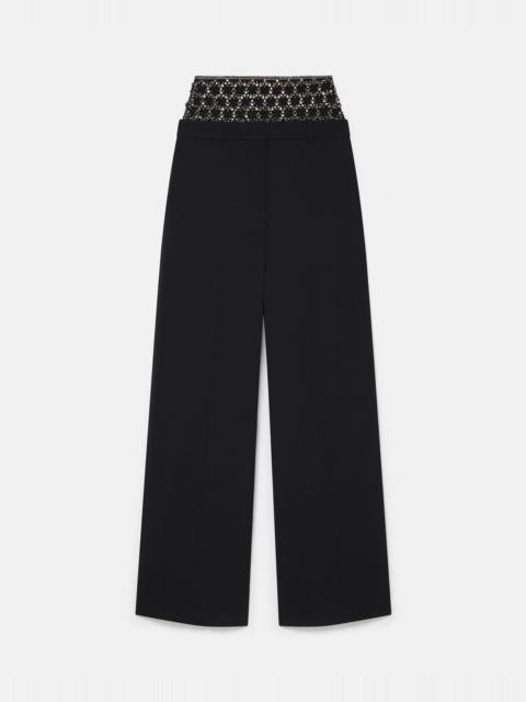 Stella McCartney Crystal Cage Low-Rise Trousers