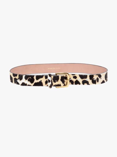 Dries Van Noten LEOPARD LEATHER BELT