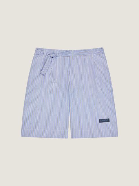 Givenchy STRIPED BERMUDA SHORTS IN COTTON WITH GROS GRAIN DETAIL
