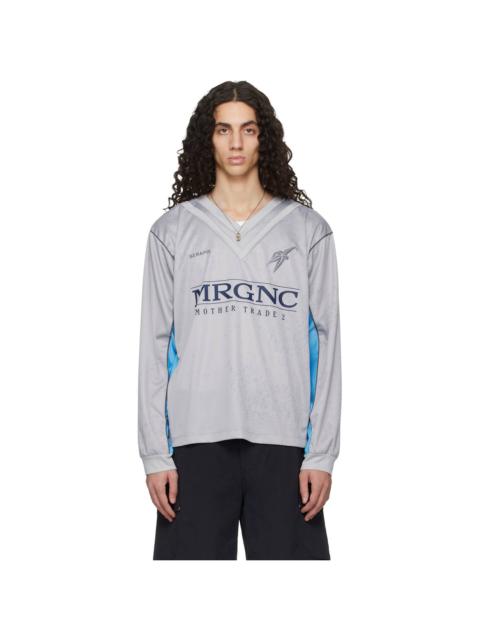 SERAPIS Gray Double V Football Jersey