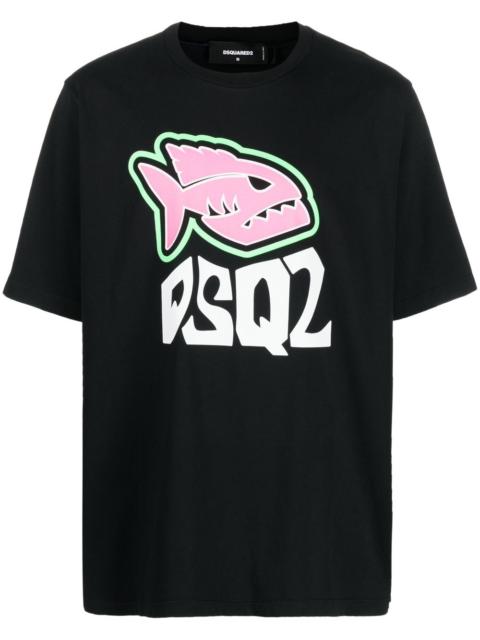 DSQUARED2 logo-print cotton T-shirt