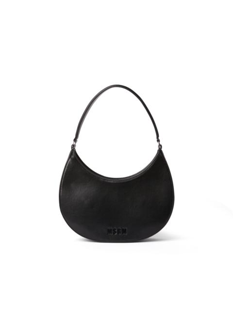 MSGM Opaque faux leather small "Hobo" shoulder bag
