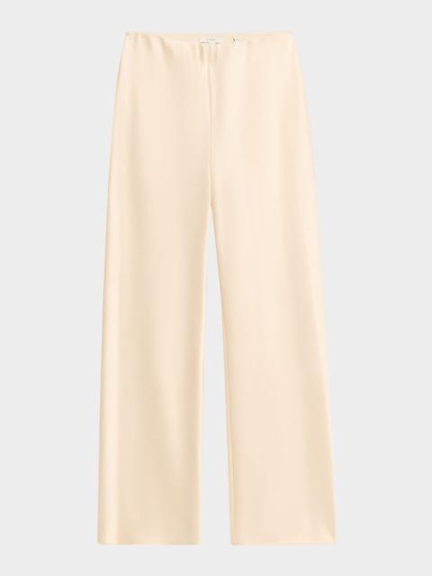 Vince Fluid Bias-Cut Crushed Satin Pants