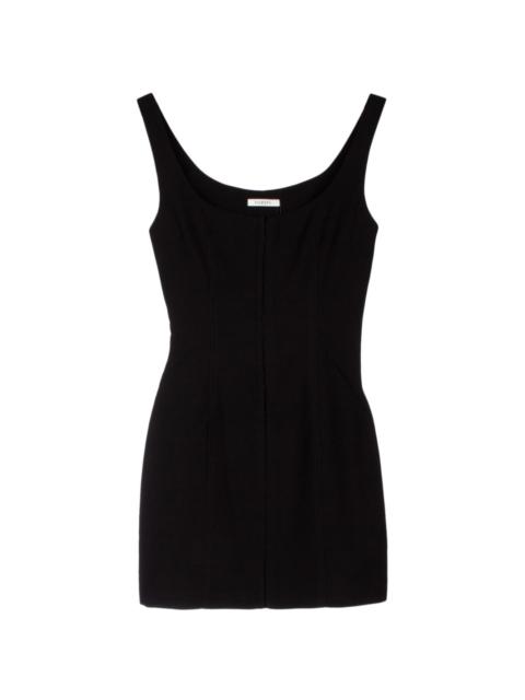 scoop-neck dress