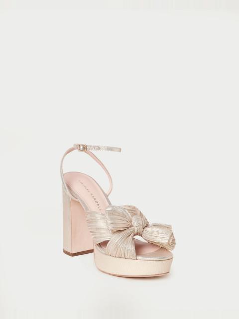 LOEFFLER RANDALL Natalia Platinum Platform Bow Heel