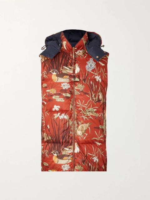 Moncler 1 Moncler JW Anderson Battersea Reversible Logo-Appliquéd Printed Cotton Gilet