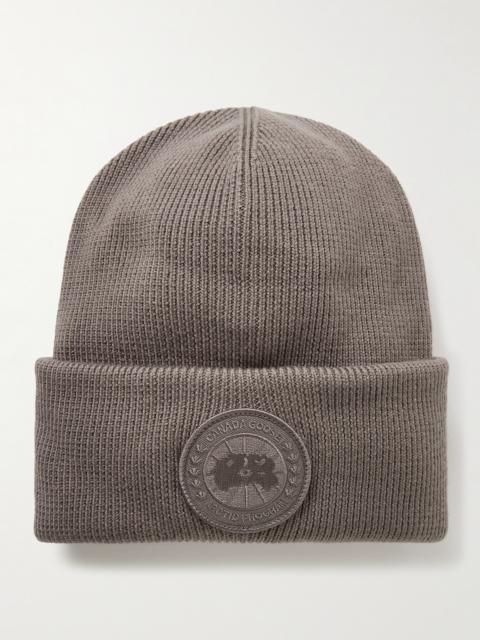Canada Goose Logo-Appliquéd Wool Beanie
