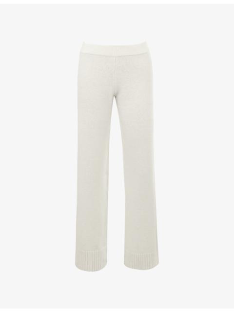 House of CB Lara Straight-Leg Merino-Wool Trousers