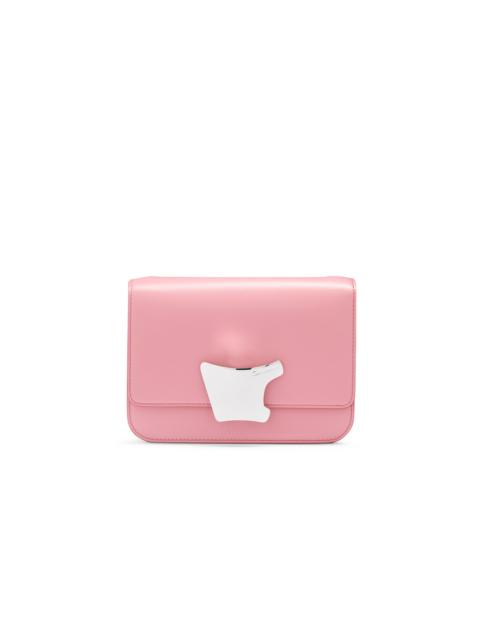 Santoni Pink leather crossbody bag