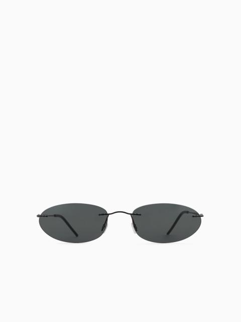 GIORGIO ARMANI Oval women’s sunglasses