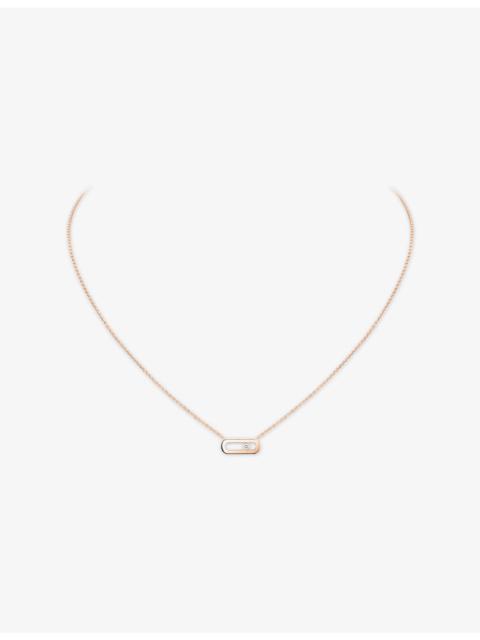 MESSIKA Move Uno 18ct Gold And 0.02ct Diamond Necklace