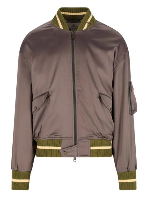 Vivienne Westwood Vivienne Westwood Zip-fastening Ribbed-trim Bomber Jacket