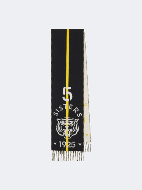 FENDI Reversible jacquard wool and cashmere scarf
