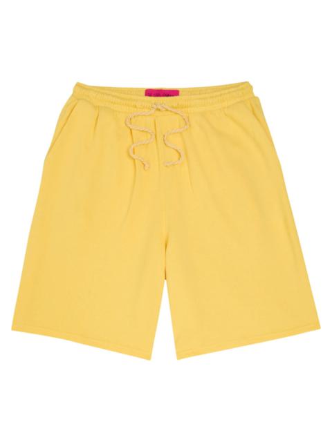 The Elder Statesman The Elder Statesman Midi Ball Cotton and Cashmere-blend Shorts